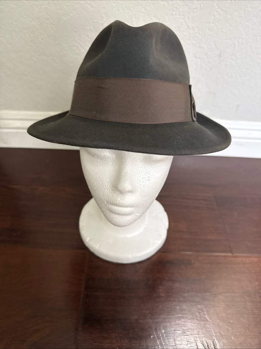 Vintage Men's Felt Fedora- John B.Stetson Brown Size 7